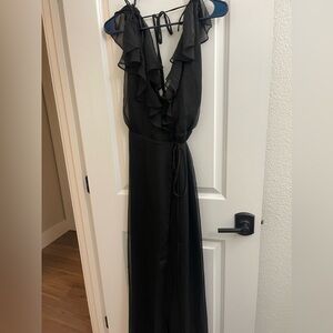 Black Lulu’s bridesmaid dress